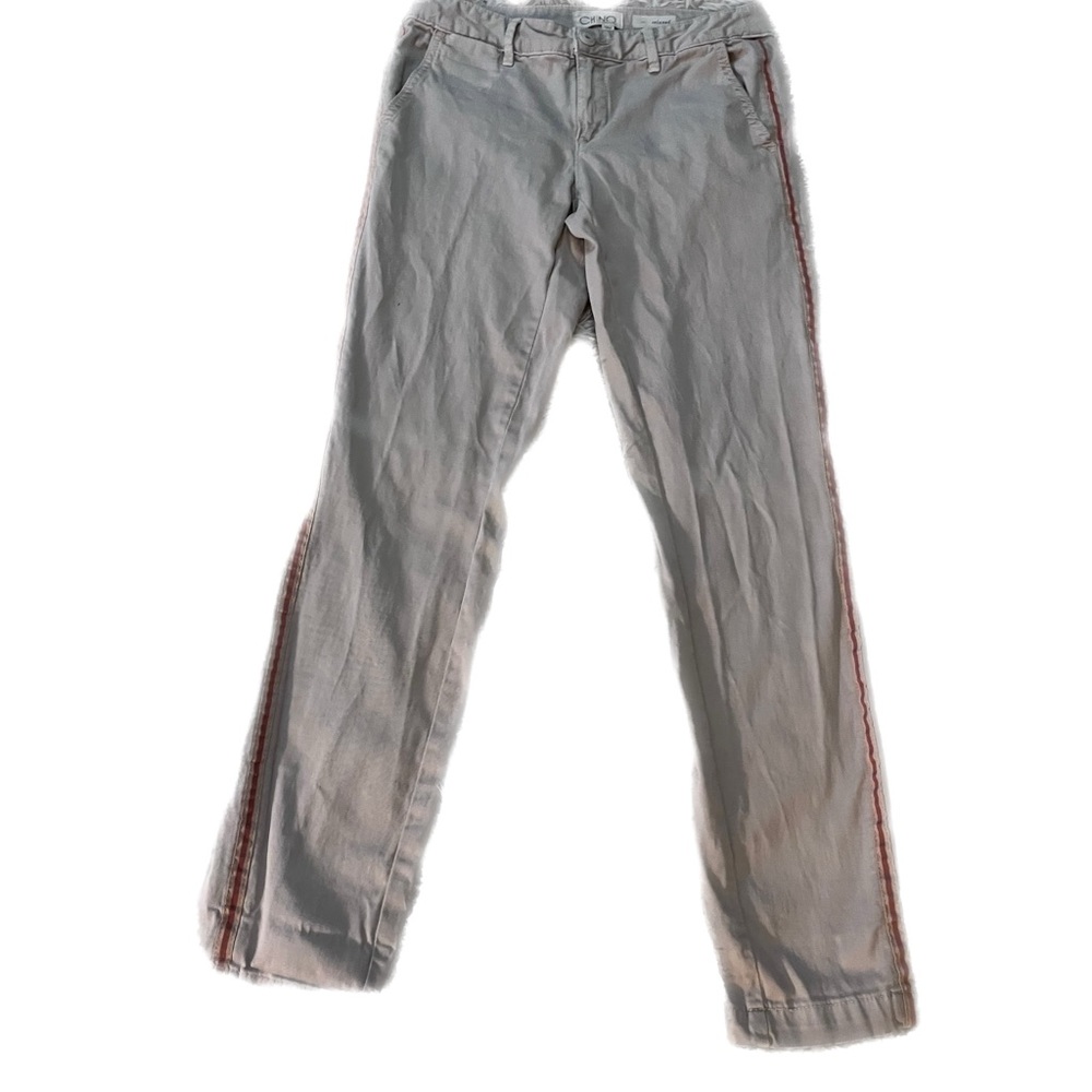 Chino by Anthropology Relaxed Fit Cropped Ankle Pants 26